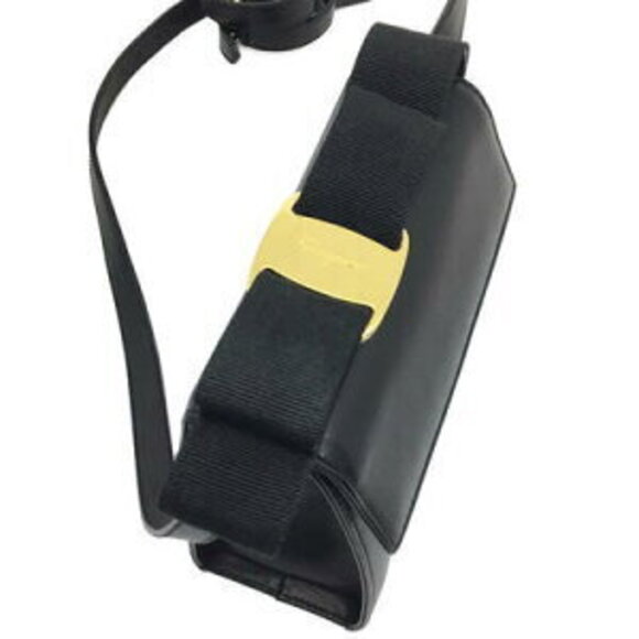 Salvatore Ferragamo Handbag Shoulder Bag Leather Black - Picture 5 of 15